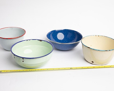 Bowl Multicoloured Enamel Medium (priced individually)